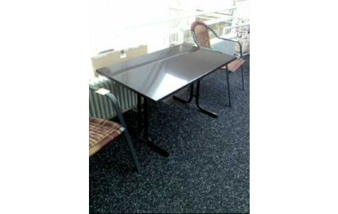 GARTENTISCH METALL DKL.BRAUN KLAPPB.