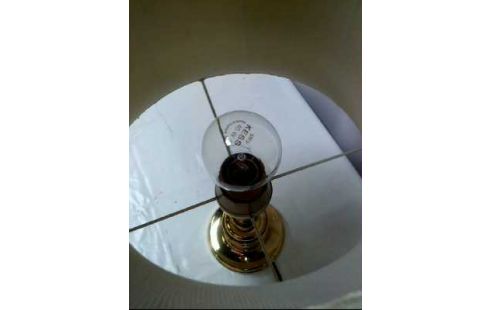TISCHLAMPE METALL GOLDF SCHIRM CREMEF.