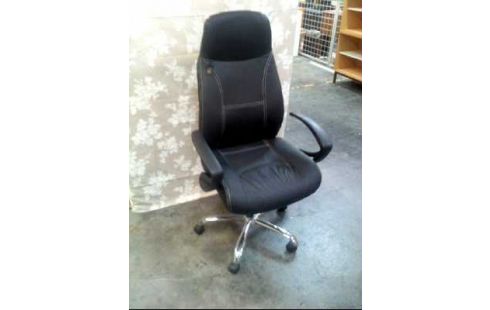BÜROSTUHL LEDER AUF ROLLEN SCHWARZ <TOPSTAR>