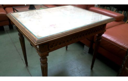 TABLE D'APPOINT STYLE HENRI II BISAUTE GLACE