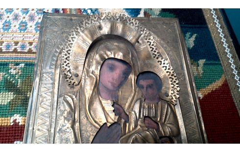 ICONO ANTIGUO, , MADERA COBRE
