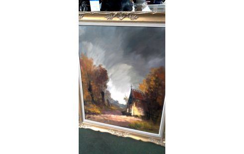 PINTURA, , MARCO DORADO DEDICATORIA