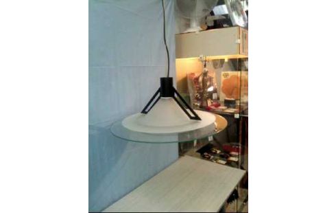 DECKENLAMPE GLAS MILCHGLAS RUND