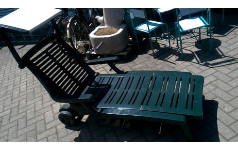 GARTENSTUHL, , SESSEL 1, , LIEGESOFA GRÜN PVC