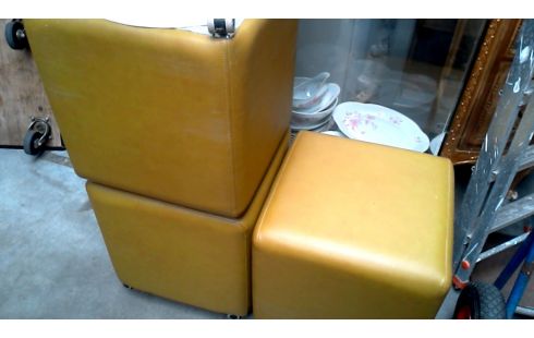 POUF CUIR, , MOBILE L UNITE