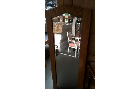 MIROIR BISEAUTE ART DECO., , CADRE CHENE