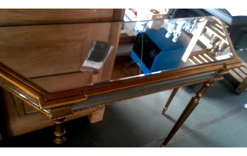 TABLE CONSOLE, , MIROIR BISAUTE OR
