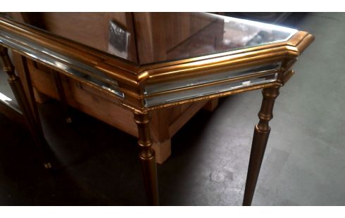 TABLE CONSOLE, , MIROIR BISAUTE OR