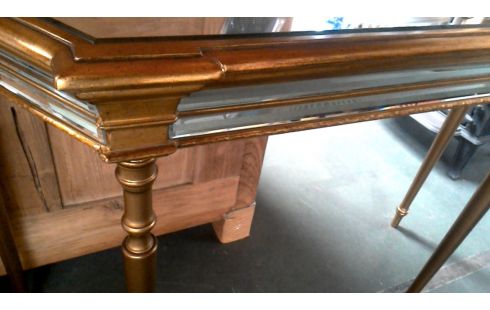 TABLE CONSOLE, , MIROIR BISAUTE OR