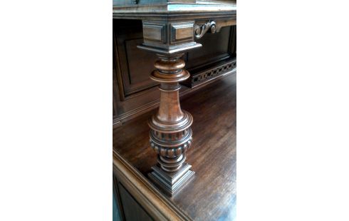 ANRICHTE. STIL HEINRICH II NUSSBAUM 5 TÜREN 2 SCHUBLADEN