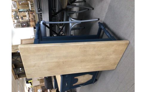 TABLE BASSE PATINE BLEU