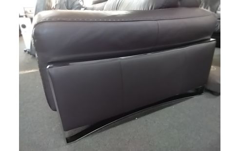 CANAPE CUIR 3 PLACES MARRON DE CHEZ MB SALON
