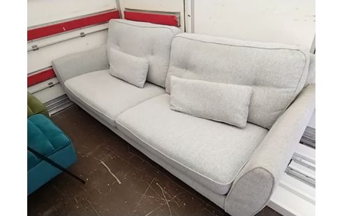 CANAPE TISSU3 PLACES GRIS