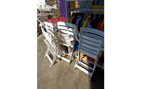 FAUTEUIL PLIANT DE JARDIN PVC BLC