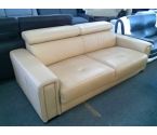 CANAPE CONVERTIBLE RAPIDO CUIR MARRON CLAIR