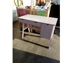 BUREAU ENFANT PIN MASSIF CÉRUSÉ