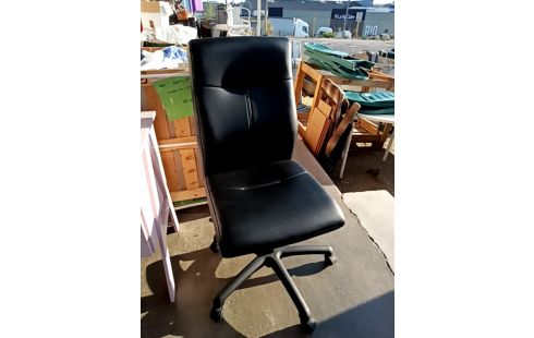 CHAISE DE BUREAU PVC NOIR