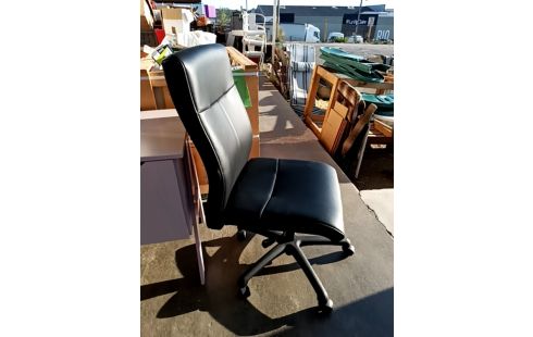 CHAISE DE BUREAU PVC NOIR
