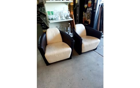 FAUTEUIL CLUB ART DÉCO LA PAIRE