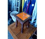SELLETTE BOIS CARRELAGE ORANGE