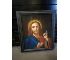 PASTEL MAROUFLE SUR TOILE RELIGIEUX