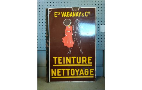 PLAQUE EMAILLEE TEINTURE