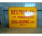 PLAQUE EMAILLEE BELMON & FILS