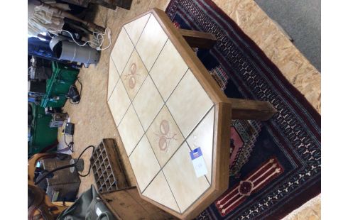 TABLE DE SALON CARRELAGE CHENE