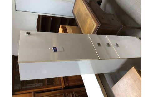 COLONNE DE RANGEMENT EN ETAT BLANC 2P 2T
