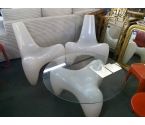 SALON DOUGLAS MONT 2 FAUTEUILS+TABLE BASSE
