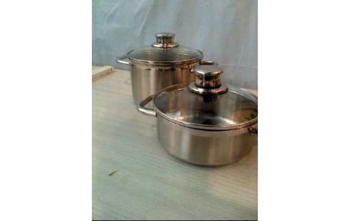 EDELSTAHLTÖPFE KLEIN 2ER-SET <GOURMET>