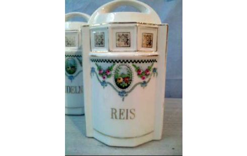 VORRATSBEHÄLTER 2ER-SET KERAMIK FLORAL