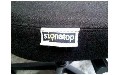 BÜROSTUHL <SIQNATOP> STOFFBEZUG BRAUN
