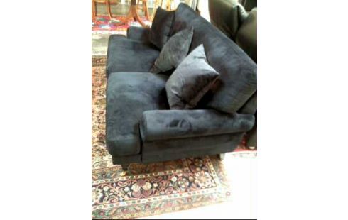 SOFA A.R. GOLDF. DUNKELBLAU SAMT