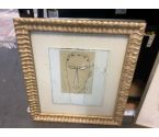 LITHOGRAPHIE VISAGE