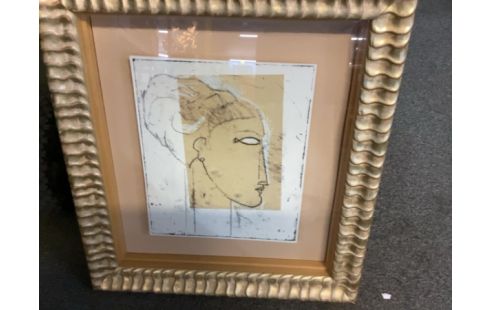 LITHOGRAPHIE VISAGE