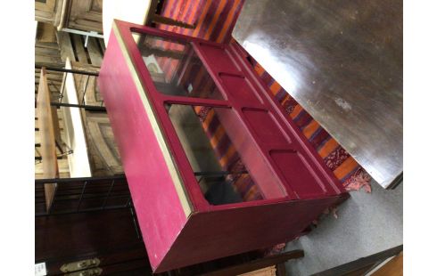 COMPTOIR VITRE PEINT ROSE
