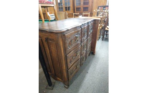 COMMODE CHENE 3 TIROIRS