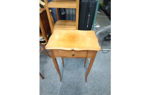 TABLE D'APPOINT MERISIER 1 TIROIR