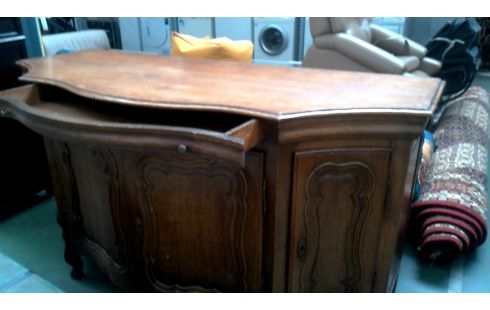 BONHEUR DU JOUR CHENE 4 PORTES 1 TIROIR CHIPPENDALE