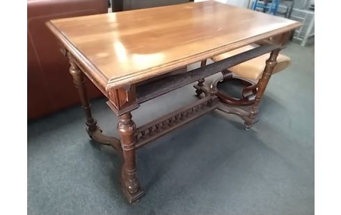 TABLE D'APPOINT SANS TIROIR PIED TOURNÉ BOIS