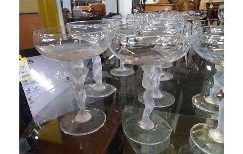 LOT DE 6 COUPES A CHAMPAGNE VERRE INSPIRATION BAYEL