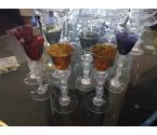 LOT DE 7 VERRES A LIQUEUR INPIRATION BAYEL COLORES