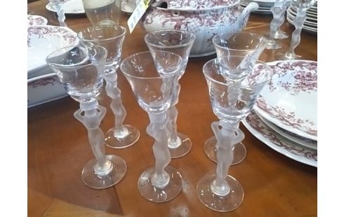 LOT DE 6 VERRES A LIQUEUR INSPIRATION BAYEL