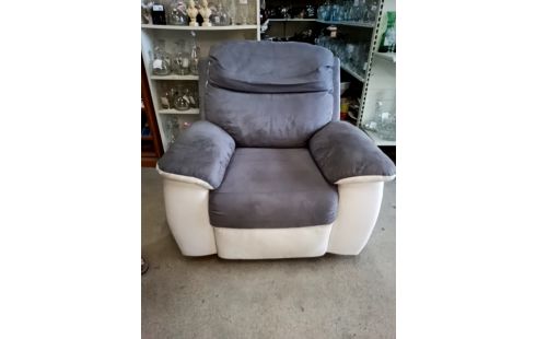 FAUTEUIL RELAX MICROFIBRE MÉCANIQUE