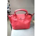 SAC A MAIN LONGCHAMP PLIAGE CUIR ROUGE