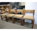 4 CHAISES DESIGN PIERRE JOLLIET ANNEES 70