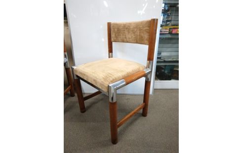 4 CHAISES DESIGN PIERRE JOLLIET ANNEES 70