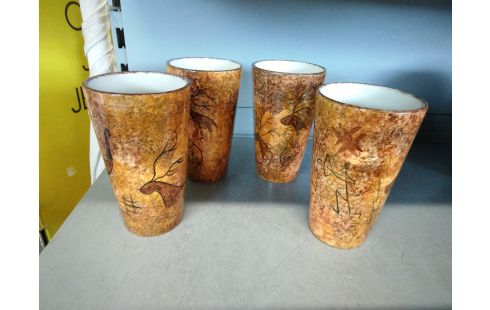 GOBELET G.TARDIEU BIOT LOT DE 4