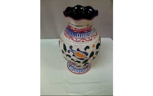 VASE <BAY KERAMIK> FLORAL VERZIERT